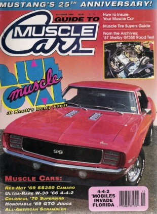 GUIDE TO MUSCLE CARS 1989 OCT - RARE SUPERBIRD, MOTOWN